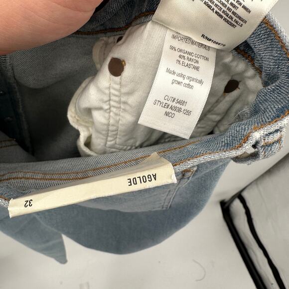 AGOLDE NWT Nico High Rise Slim Fit Denim Jean in Cliffside // 32 - Picture 14 of 14